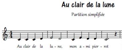 au Clair de la Lune